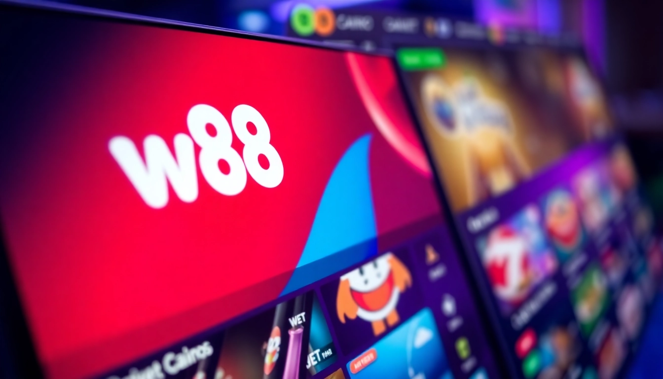 High-quality W88 online betting platform showcasing live casino games and sports betting features for user engagement.