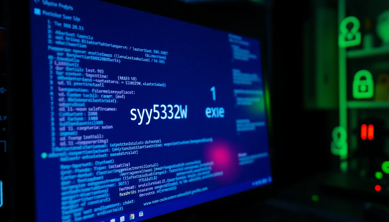 Learn about https://sys32win.com/ and how sys32win.exe may relate to malware or spyware, with visual focus on cybersecurity and Windows system files for technical users.