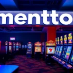 Mentoto slot gacor site featuring vibrant slot machines and jackpot graphics for online players in Indonesia.