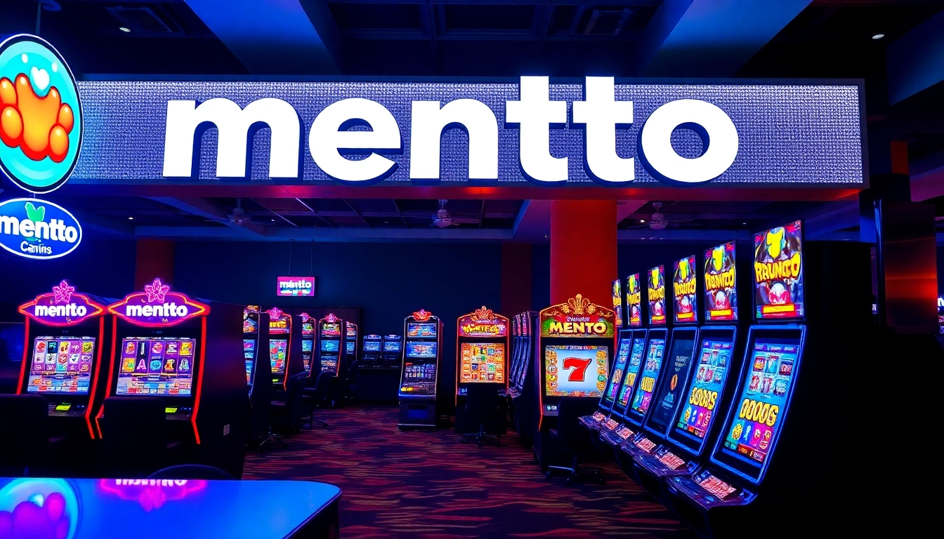 Mentoto slot gacor site featuring vibrant slot machines and jackpot graphics for online players in Indonesia.
