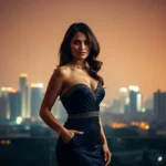 Elegant Bangalore Escort in evening gown offers refined companionship in the heart of Bangalore, exuding sophistication and charm for a memorable experience.