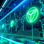 Visual of Tron energy tokens and blockchain energy flow, highlighting secure and reliable energy solutions for decentralized applications.