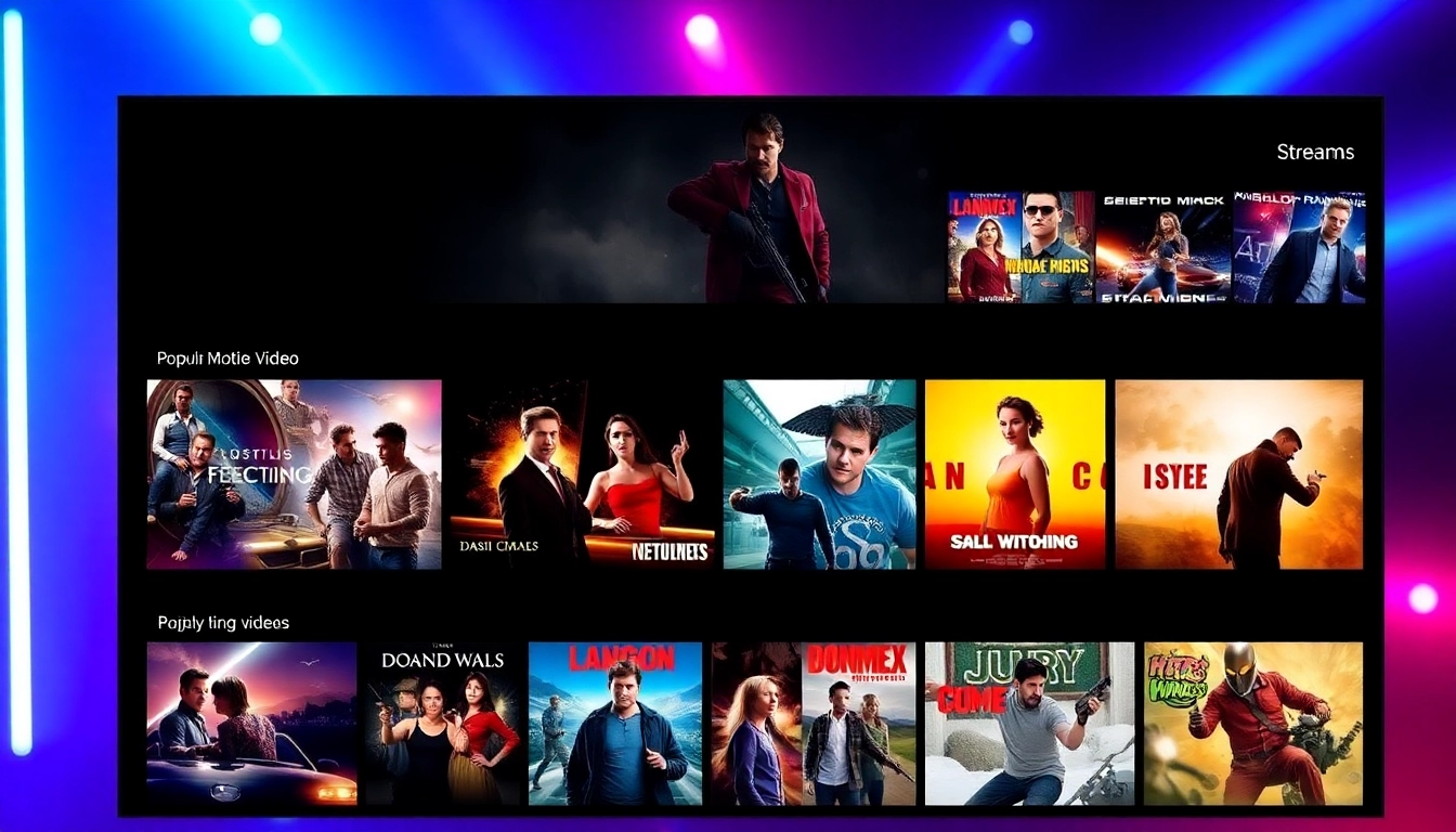 누누티비 인기 영상 시청 화면, 다양한 콘텐츠와 밝은 디자인이 돋보이는 스트리밍 서비스 인터페이스