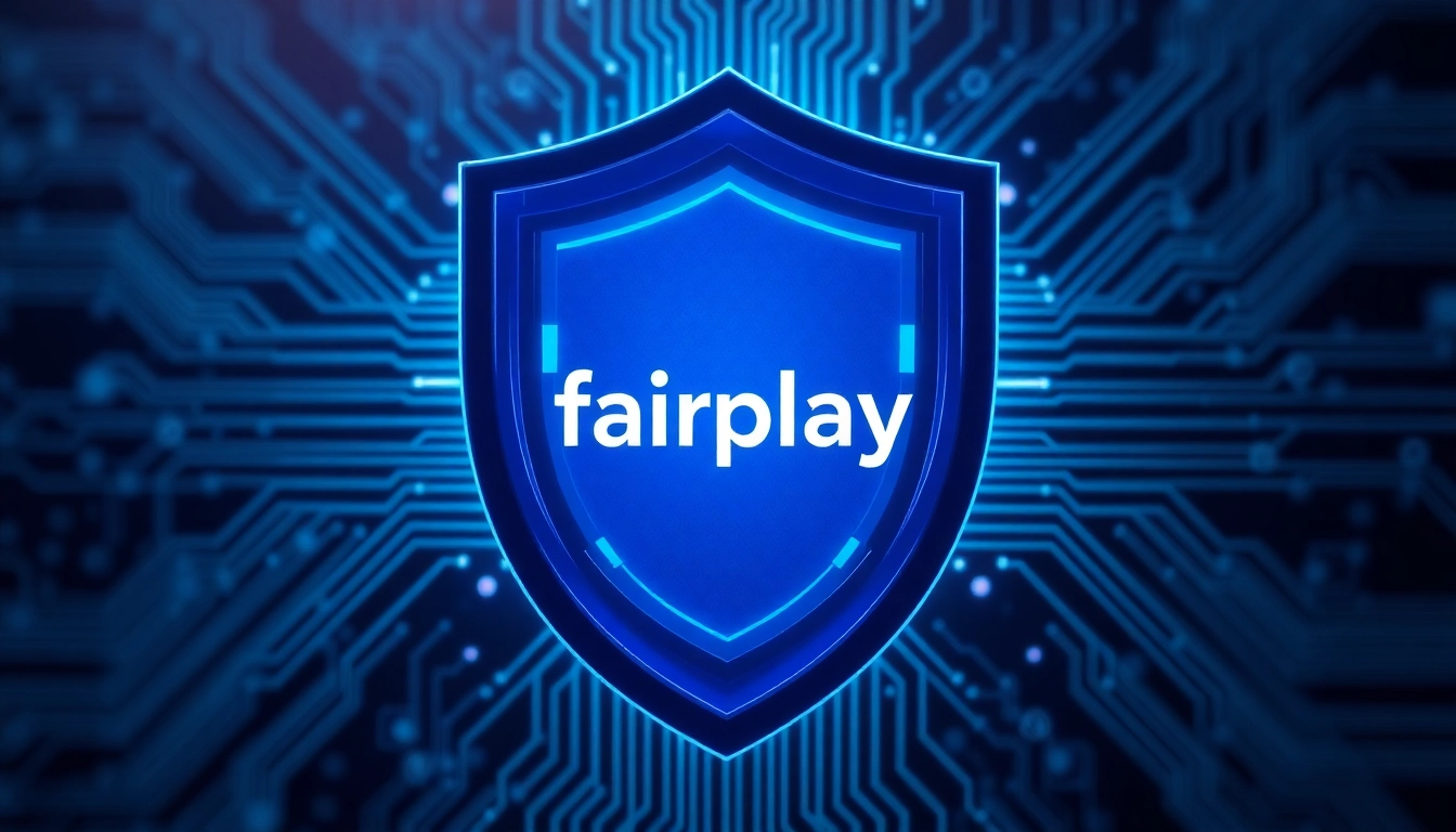 Fairplay logo with a digital security shield highlighting trust and innovation in online safety.