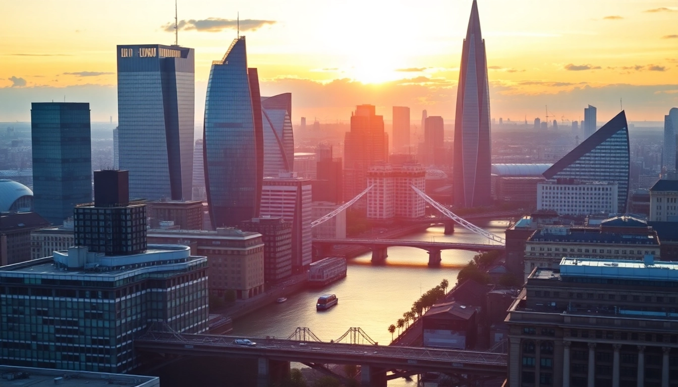 Invest for Property London View of London's skyline highlighting real estate investment