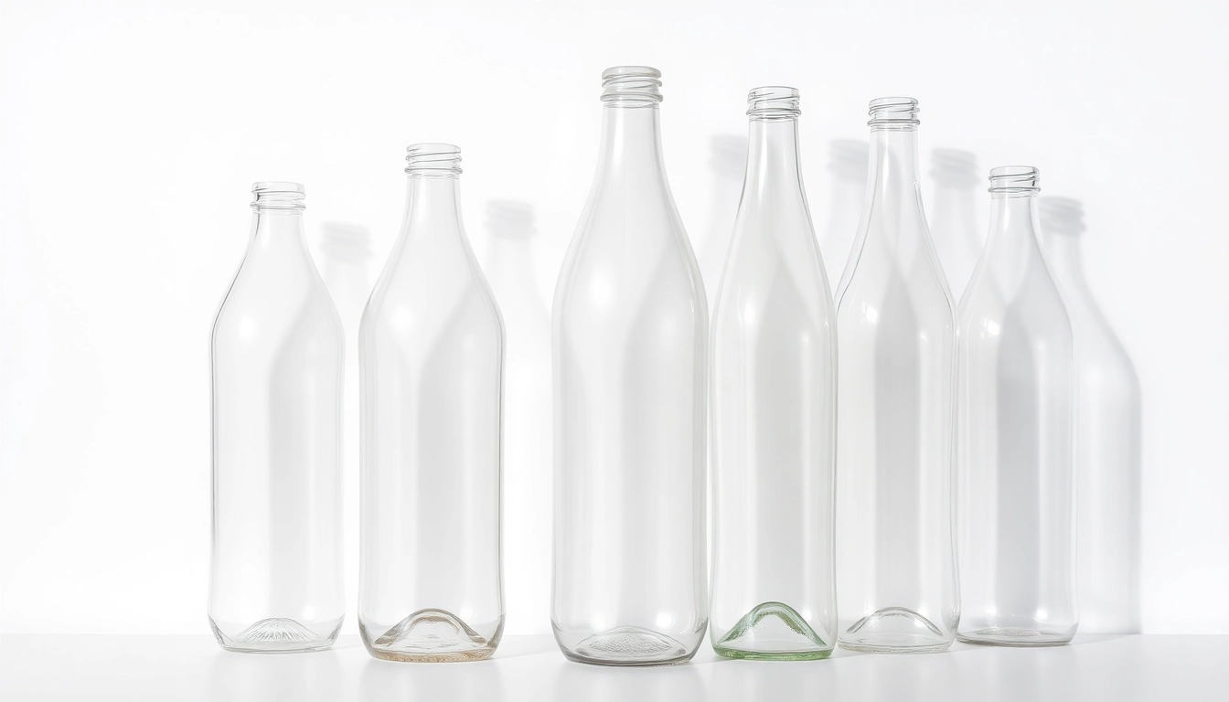 High-quality pet sise bottles in various sizes, demonstrating clarity and durability for use in