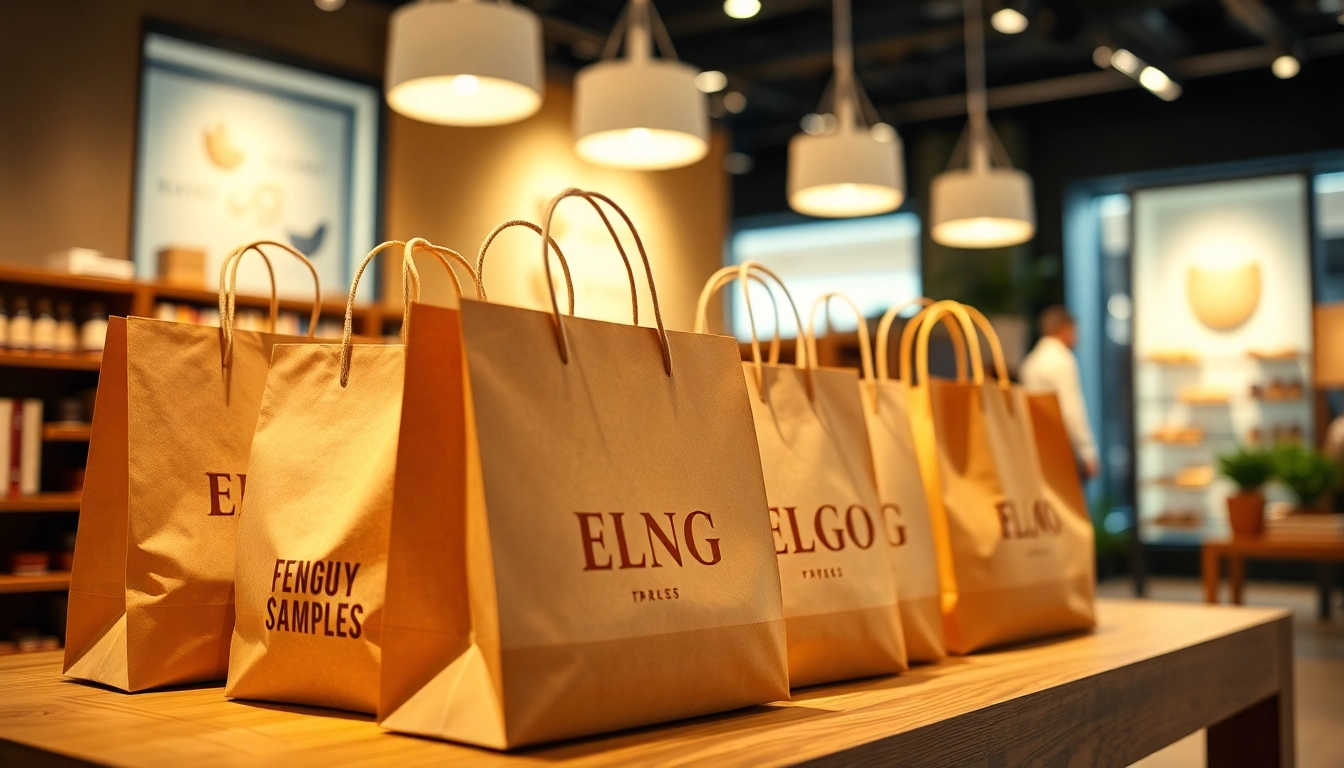 High-quality torba papierowa displayed in retail, highlighting eco-friendly design and branding