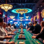 Professional live casino setup showcasing canl casino siteleri with real dealers and vibrant