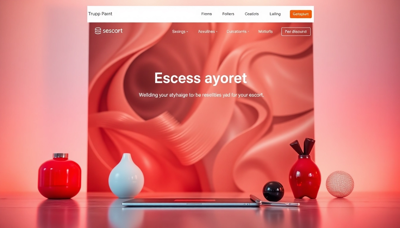 Visually appealing website homepage image showcasing escort services in Israel, highlighting