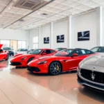 Compro auto usate dealership showcasing premium used luxury cars with professional presentation