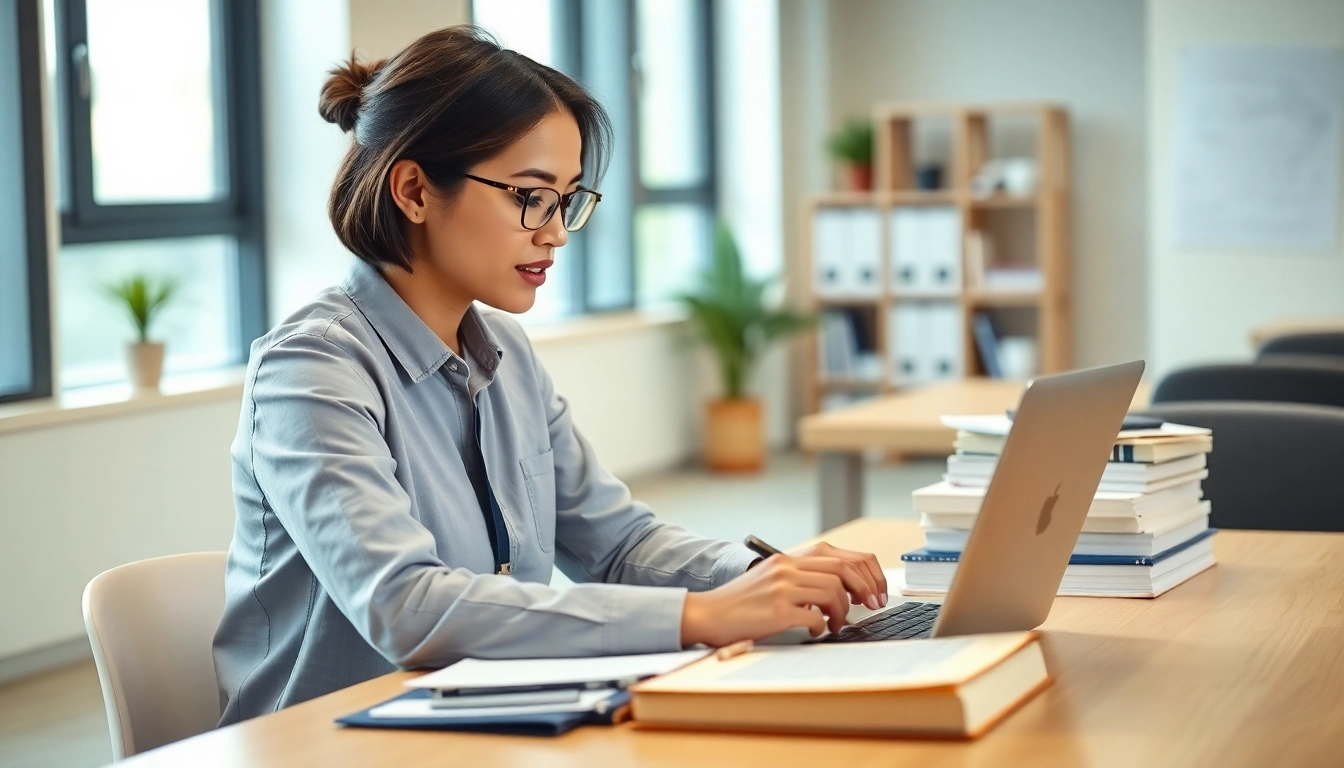 Engaging image illustrating students researching and developing project topics for academic success