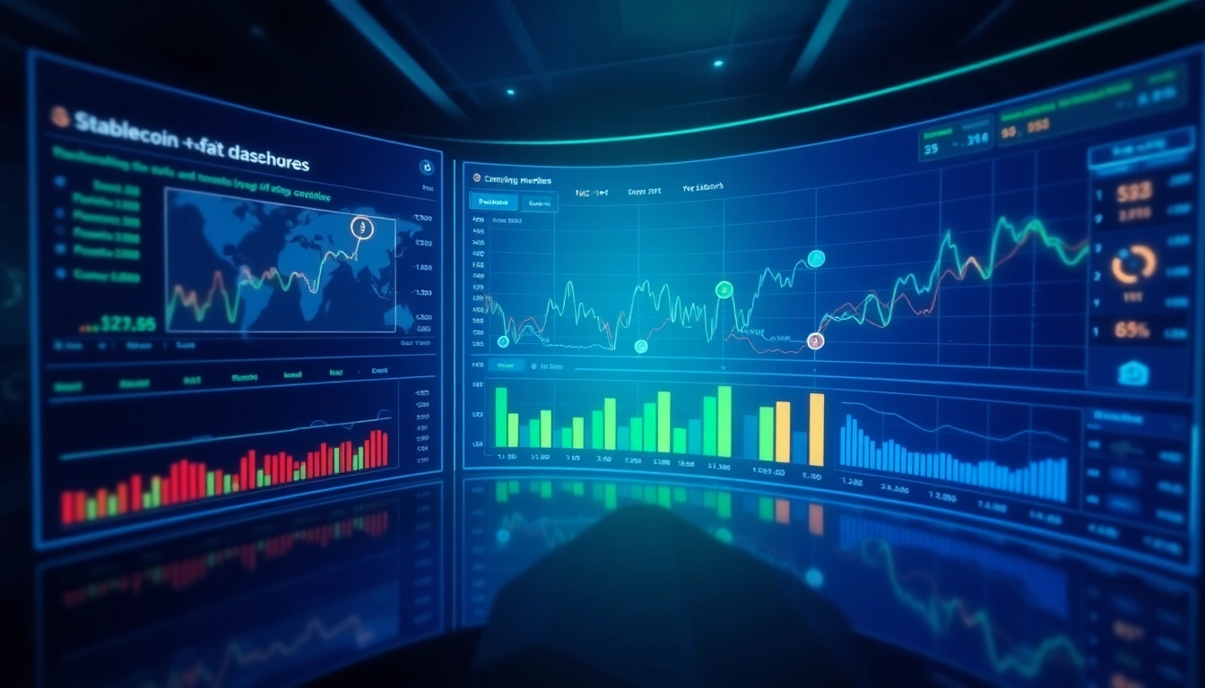 Visualization of stablecoin-to-fiat liquidity transfer processes supporting emerging market