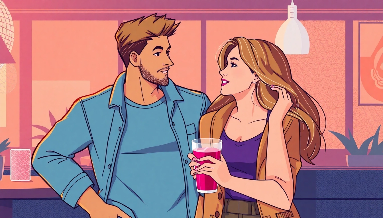 Modern illustration showing a confident person preparing for a plan cul with discreet intimacy