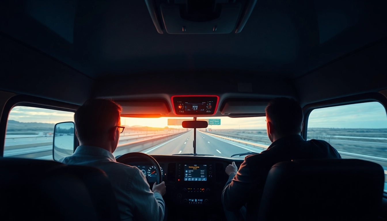 Experienced truckers navigating highways with focus and confidence during daylight hours