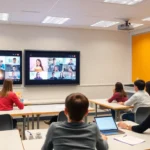 Educators using an AI-powered authoring platform to create personalized eLearning content