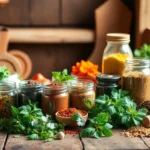 Suppliers showcasing high-quality spices and herbs in a professional setting for global food