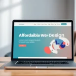 Promote paginas web baratas with a professional website designer working on affordable web