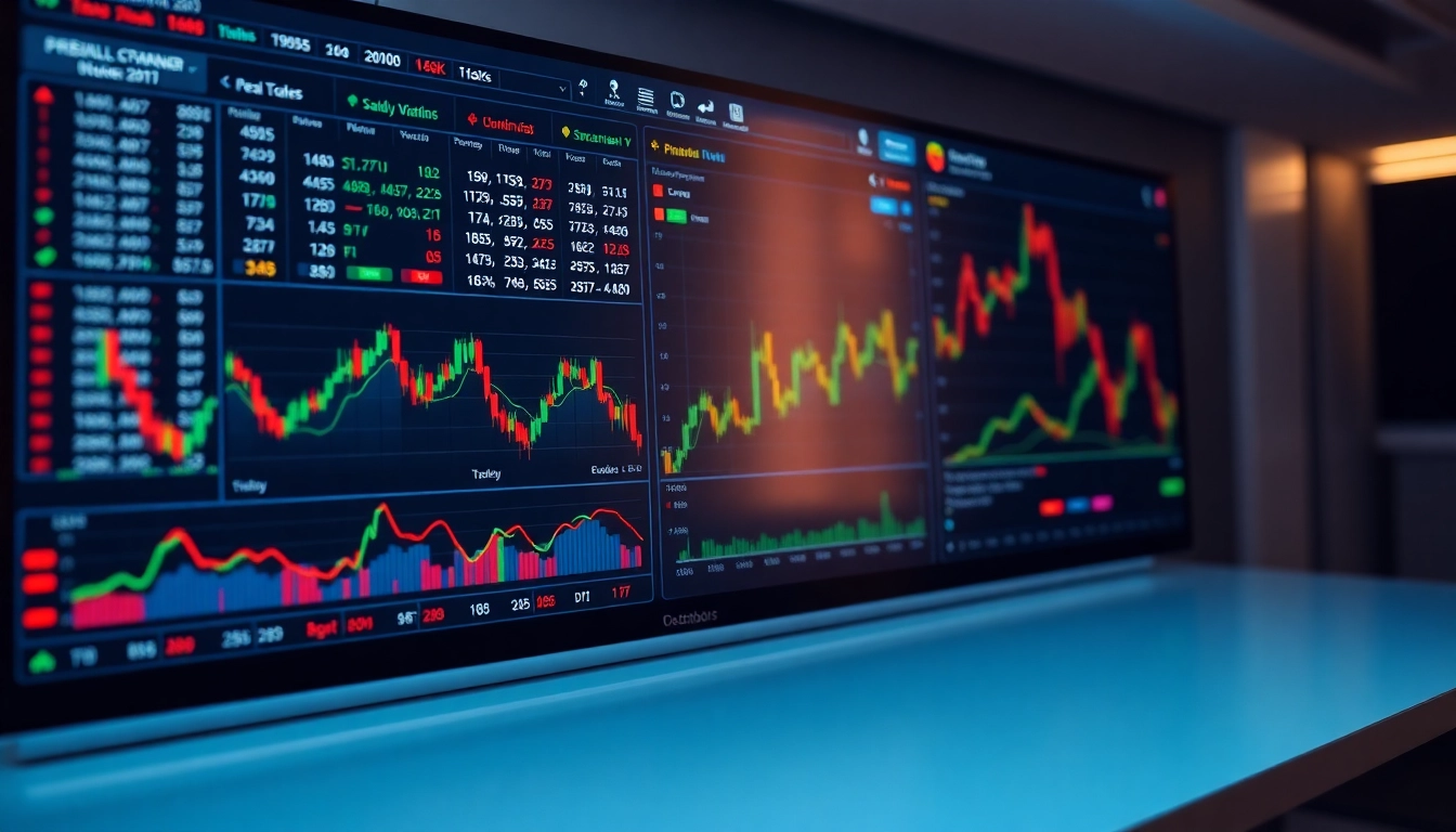 Trading view platform showing dynamic charts and market data for traders and investors